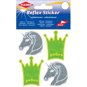 Reflex-Sticker 'Krone & Einhorn', gelb/ silber KLEIBER 61178 (4009691611782)