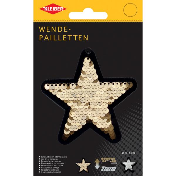 Wendepailletten Stern, lila-gold KLEIBER LM-9905B (4009456990527)