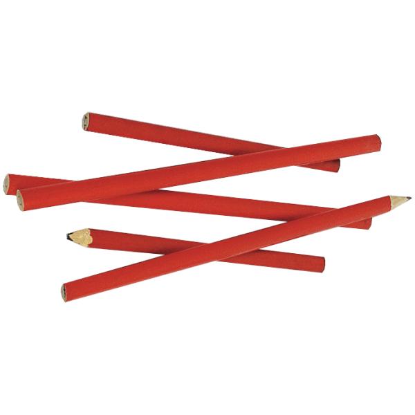 Zimmermannsbleistift, oval, rot, 250 mm BRÜDER MANNESMANN M409-250 (4003315074526)