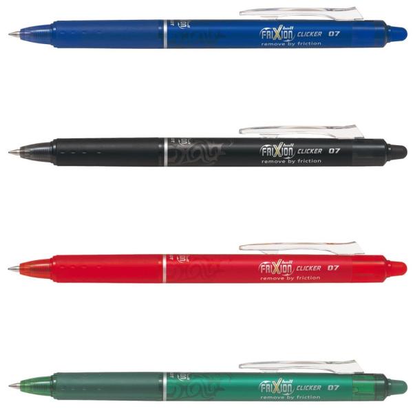 Pilot Frixion Ball Clicker Tintenroller Violett 0,4 Mm, Schreibfarbe: Lila, 1 St. BLRT-FR7-V (4902505417535)