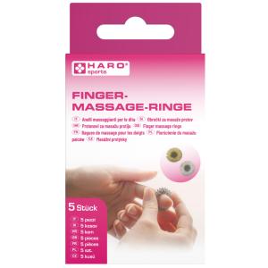 Finger-Massage-Ringe, aus Carbonstahl, 5er-Set HARO 10212 (4062191102129)