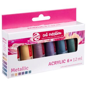 ROYAL TALENS Acrylfarbe Art Creation Metallic Set, 6 x 12 ml Royal Talens 9021861M (8712079517953)