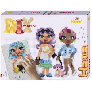 midi 'Fashion Girls', Geschenkpackung Hama Bügelperlen 3159 (0028178031596)