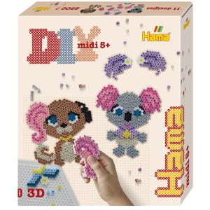 midi 'Tier Salon', Geschenkpackung, 3D Hama Bügelperlen 3255 (0028178032555)