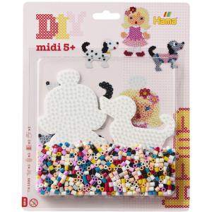 midi 'Kleiner Hund/ Puppe', im Blister Hama Bügelperlen 4214 (0028178042141)