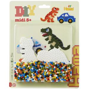 midi 'Auto/ Dinosaurier', Blister Hama Bügelperlen 4215 (0028178042158)