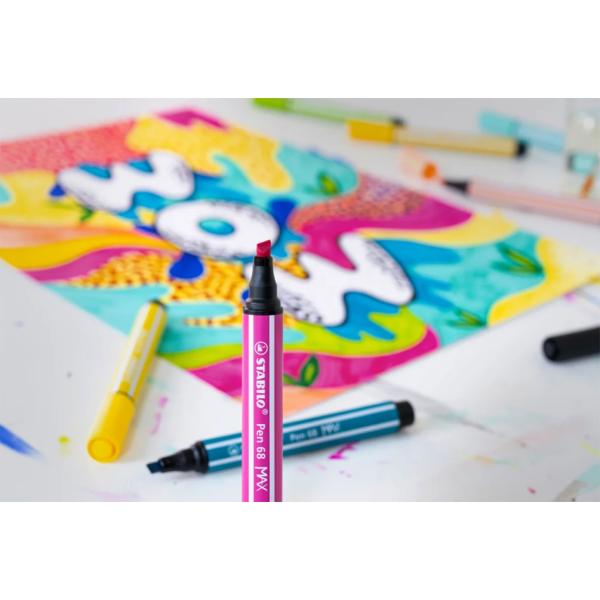 Fasermaler Pen 68 MAX, azurblau STABILO 768/57 (4006381569477)