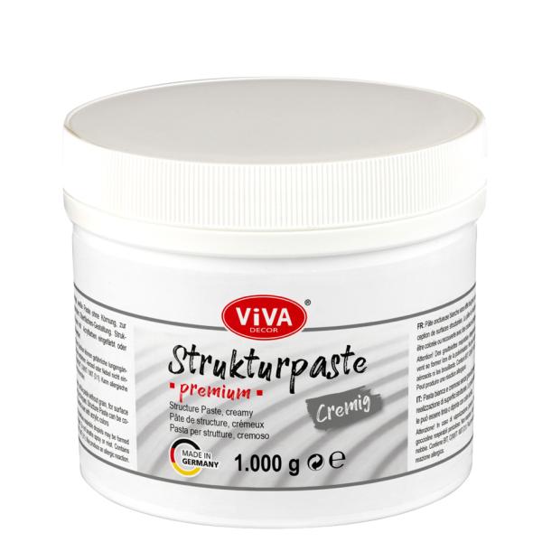 ViVA DECOR Strukturpaste PREMIUM cremig, weiß, 1.000 g Viva Decor 1178100138 (4042972184117)