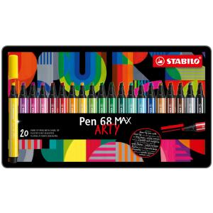 Fasermaler Pen 68 MAX, 20er Metalletui ARTY STABILO 768/20-31-20 (4006381590044)
