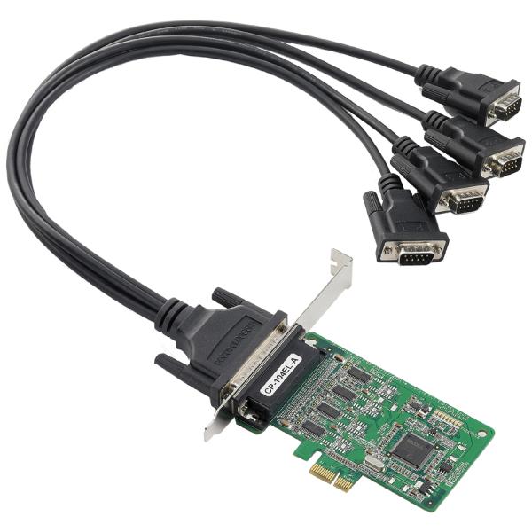 Serielle RS-232 PCI-Express Karte, 4 x 9 Pol Sub-D MOXA (CP-104EL-A-DB9M)