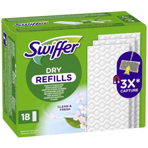 Trocken-Bodenwischtücher mit Febrezeduft, 18er Pack Swiffer 8700216677226 (8700216677226)