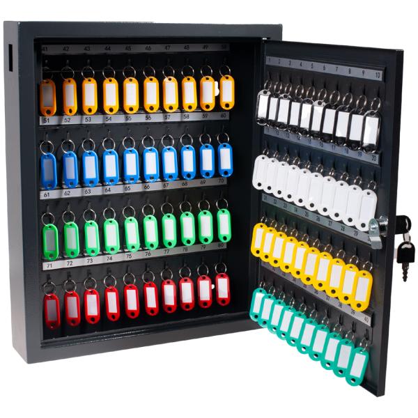 Schlüsselschrank Deluxe, für 80 Schlüssel, dunkelgrau pavo (8047208)