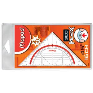 Geometriedreieck Geo-Flex, Hypotenuse: 160 mm Maped 028600 (3154140286002)