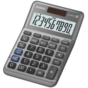 Tischrechner MS-100FM, 10-stellig, silber CASIO (4549526615429)