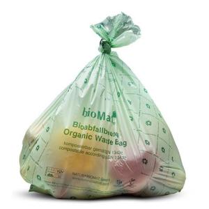Bio-Abfallbeutel, 30 Liter, grün bioMAT 97002 (9007730002756)