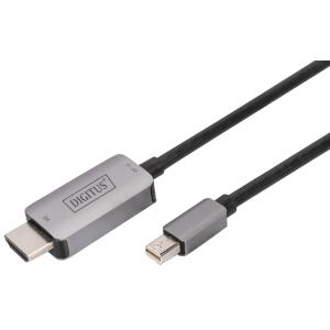 8K Mini DisplayPort Adapterkabel, mini-DP - HDMI-A DIGITUS DB-340109-010-S (4016032484219)