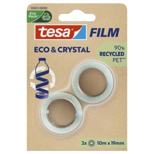 Film ECO & CRYSTAL, transparent, 19 mm x 10 m, Blister tesa 59035-00000-00 (4063565252402)