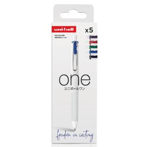 Gel-Tintenroller one UMNS/ 07, 5er Set 'Klassik' uni-ball UMNS/07/5 ASS62 (3296280047591)
