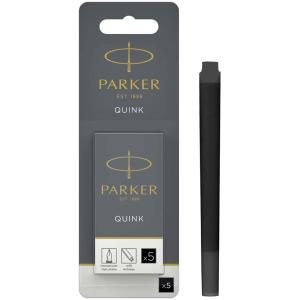 Großraum-Tintenpatronen QUINK, im Blister, schwarzblau PARKER 1950404 (3501179504049)