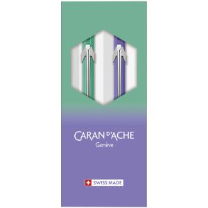 Schreibgeräte-Set BOREALIS, grün / violett CARAN D'ACHE 8490.703 (7630002353090)