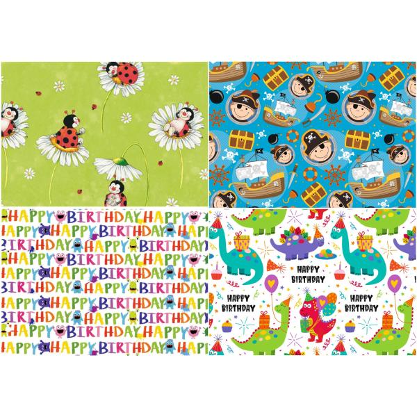 Geschenkpapier 'Cute animals grün', auf Rolle SUSY CARD 31-00046 (4050498337931)