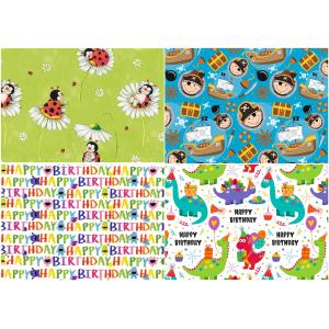 Geschenkpapier 'Bunte Geschenke', auf Rolle SUSY CARD 40057316 (4050498340429)