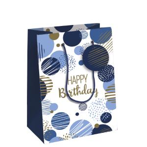 Geschenktüte 'Happy Birthday blau', groß Clairefontaine 32487-6C (5033601013044)