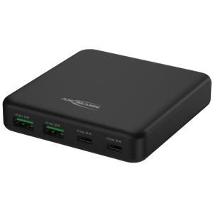 USB-Ladegerät Desktop Charger DC465PD, schwarz ANSMANN 1001-0141 (4013674196074)