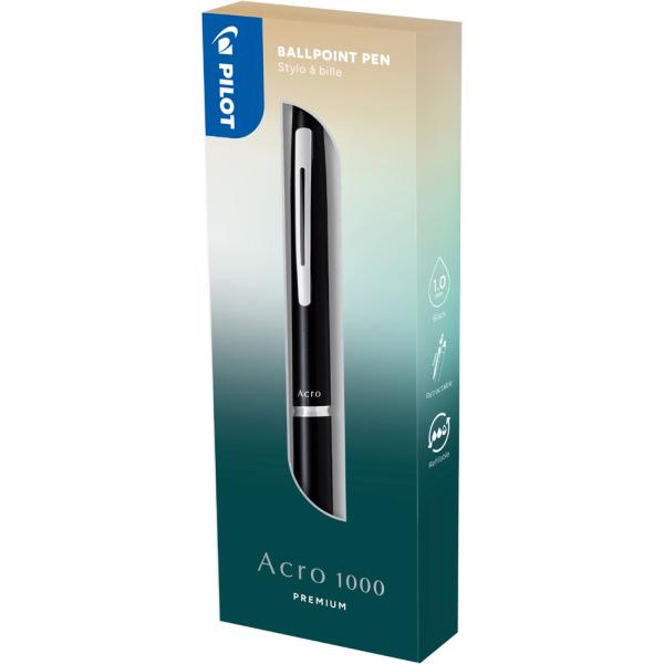Druckkugelschreiber ACRO 1000 PREMIUM, Black PILOT PCA435891 (3131910435891)
