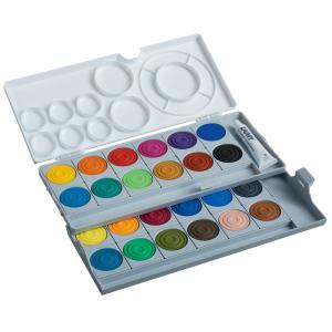 Deckfarbkasten aquaplus, grau, 24 Farben LAMY 1222001 (4014519220015)