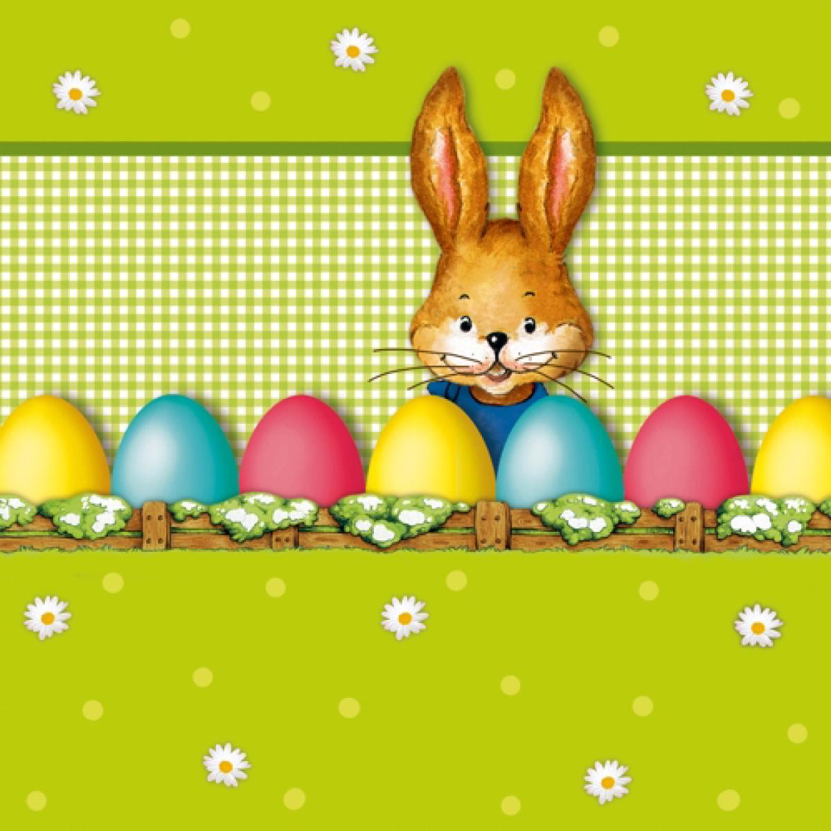 Oster-motivservietten 'easter Bunny' Papstar 86711 (4002911573426)