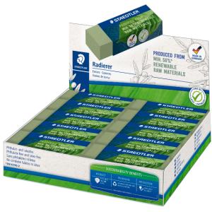 Radierer, 43 x 19 x 13 mm, olivgrün, 30er Display STAEDTLER 526 83-5 (4007817109069)