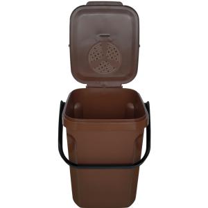 CEP Abfalleimer für Biomüll 'Organic Green', 10 Liter, braun cep 2592370191 (3019920592370)