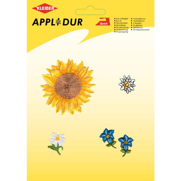 Applikations-Sortiment 'Flowers 1', 6 Motive KLEIBER LM-0904 (4009456090401)