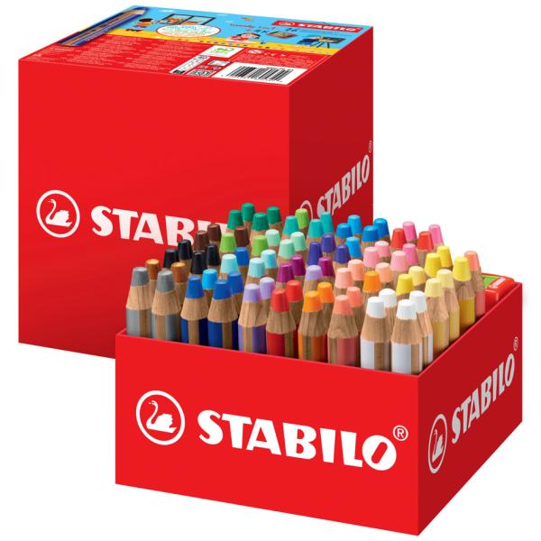 Multitalentstift woody 3 in 1, 76er Schoolpack STABILO 880/76-01 (4006381605342)