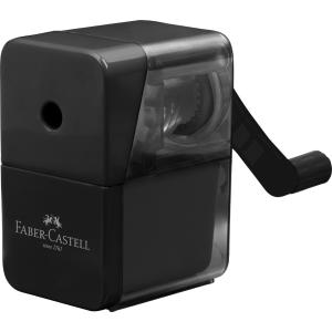 FABER-CASTELL Spitzmaschine, manuell, 1 Loch, schwarz Faber-Castell 180984 (4005401809845)
