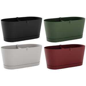Blumenkasten 'Vega', Breite: 400 mm, fog grey tera 30519040414 (8051560258747)