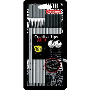 Creative Tips ARTY BLACK, 5er Kartonetui STABILO 89/5-1-20 (4006381604369)