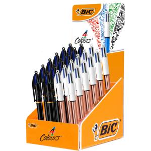 BIC Druckkugelschreiber 4 Colours, 24er Display Bic 517944 (3086123742680)