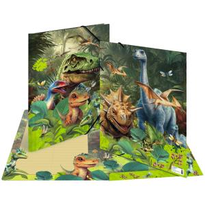 Eckspannermappe 'Dino World', Karton, DIN A3 HERMA 19576 (4008705195768)