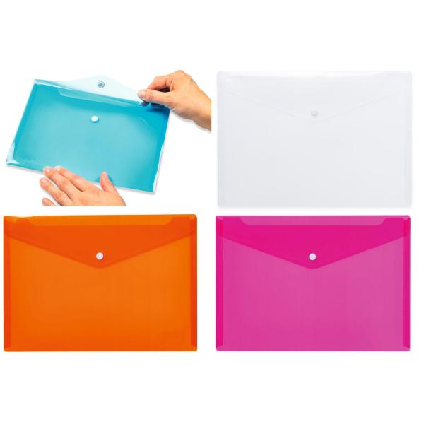 Dokumententasche, PP, DIN A4, pink HERMA 20075 (4008705200752)
