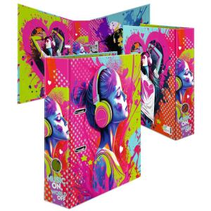 Motivordner 'Music Girl', DIN A4, 70 mm HERMA 20102 (4008705201025)