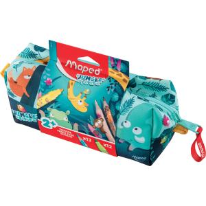 Schlamper-Etui JUNGLE fever, befüllt, 24-teilig Maped 984732 (3154149847327)