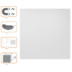 Nobo Whiteboard 45,0 X 45,0 Cm Weiß Stahl 1915655 (5028252639262)
