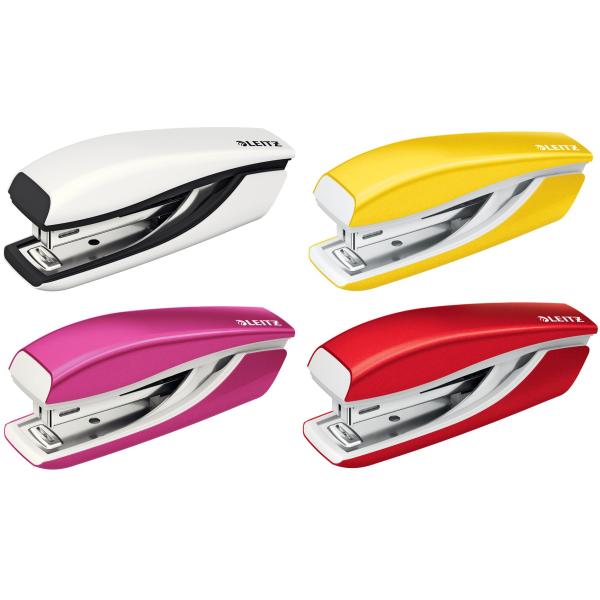 Heftgerät Mini NeXXt WOW 5528, rot, im Karton LEITZ 5528-10-26 (4002432135486)