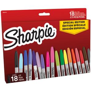 Permanent-Marker FINE, 18er BIG PACK 'Red' Sharpie 2204015 (3026982040152)