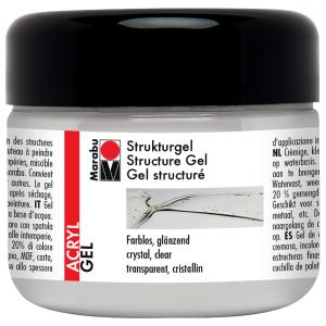 Strukturgel, 225 ml, farblos glänzend Marabu 12280025103 (4007751654915)