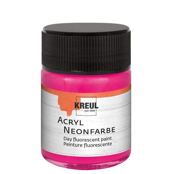 Acryl-Neonfarbe im Glas, neonorange, 50 ml KREUL 77562 (4000798113568)