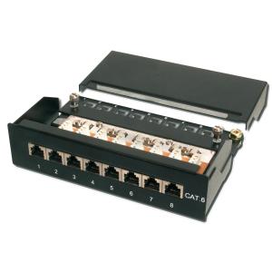Desktop Patch Panel Kat.6, Klasse E, 8 x RJ45, 1HE DIGITUS DN-91608SD (4016032241584)
