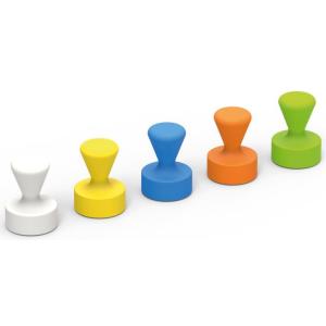 Neodym-Kegelmagnet, Durchmesser: 12 mm, farbig sortiert MAUL 6168599 (4002390063593)